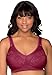 Comfort Choice Women's Plus Size Soft Cup Lace Back Hook Bra Easy Enhancer