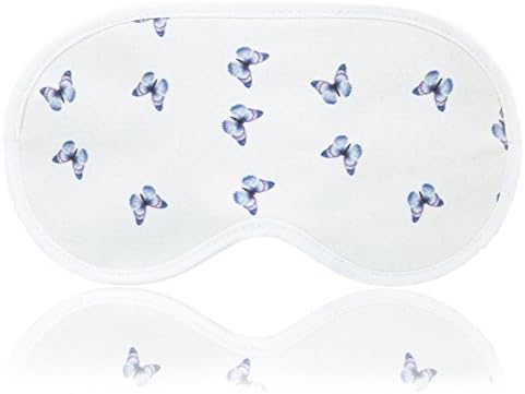 Sleeping Mask Butterfly - Natural Soft &amp; Comfortable Cotton Blindfold - Ultra Lightweight Eye Mask - Best for Deep Healthy Sleep Camping Travel Meditation Nap &amp; REM
