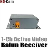 HQ-Cam 1CH Channel CCTV Security Survelliance Cat5e Active Video Balun Receiver