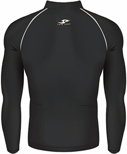 New 021 Winter Warm Skin Tight Compression Baselayer T Shirt Top Mens Black (L) - Thumbnail 3