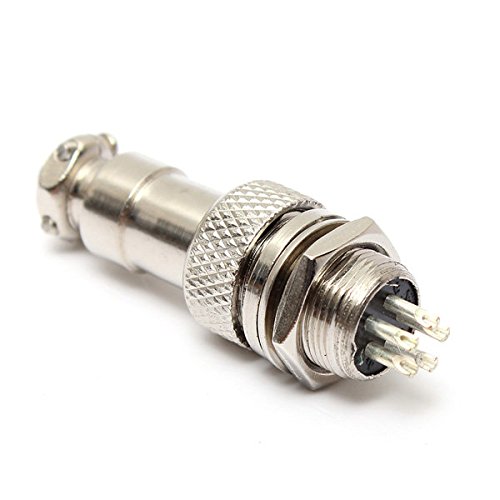Buy C&C Products 5 Pins 12mm XLR Aviation Audio Male Plug Female Jack