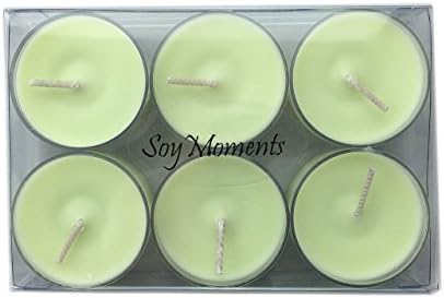 6-Pack Himalayan Bamboo Scented Soy Tealight Meditation Candles | 100% Soy Wax