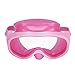 Kids/Children Snorkel Set, Swimming Goggles Semi-Dry Snorkel Equipment for Boys and Girls Junior Snorkeling Gear Age 5 Plus (Pink)