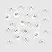 Bassion 400 Pcs Bullet Clutch Earring Backs with Pad Earring Safety Backs Ear Nut Hypoallergenic Earring Back