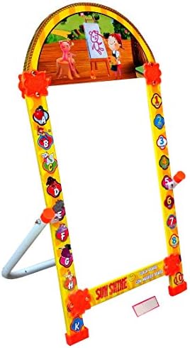 Samaira Sunshine 2-in-1 Blackboard with White Board, Marker Board with Duser (31x15 Inches, Medium)