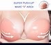 Wingslove Adhesive Bra Reusable Strapless Self Silicone Push-up Invisible Sticky Backless Bra(Nature,A Thin Thickness)