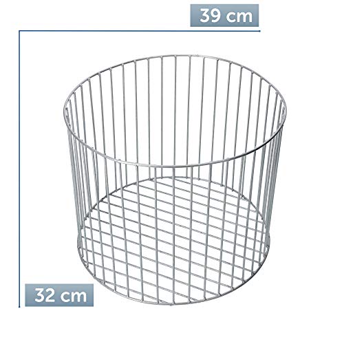 KADAX Gabionentopf aus verzinktem Stahl, wetterfester Steinkorb, Pflanzenkorb, minimalistische Drahtkörbe, Gabionentopf… – Bild 5