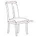 Jinzio Dining Chair Covers, Solid Pu Leather Waterproof Stretch Dining Chair Protctor Cover Slipcover (4, Black)