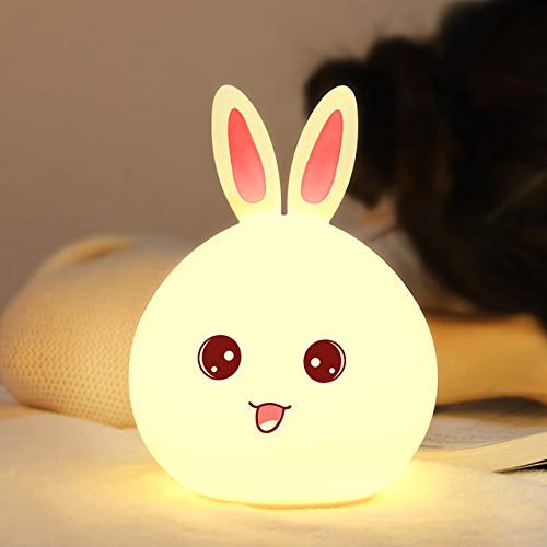 ZIGLY Silicone LED Colorful Cute Night lamp,Multi-Color