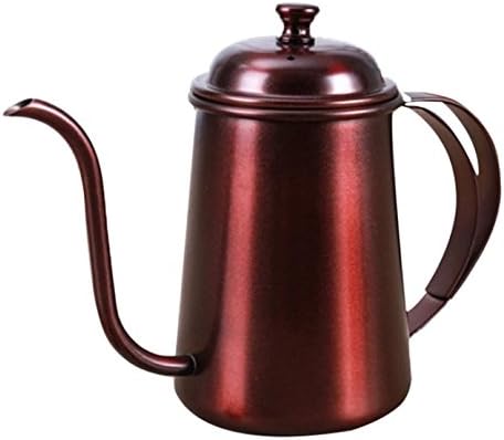 Colorful Stainless Steel, Long Mouth, Gooseneck Spout Coffee Pot (Red)