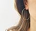 Big Gold Filled Hoop Earrings for Women 2 Inch Large Hoop Earrings Set Gifts for Her Thin Endless Hoop Earrings in Gold