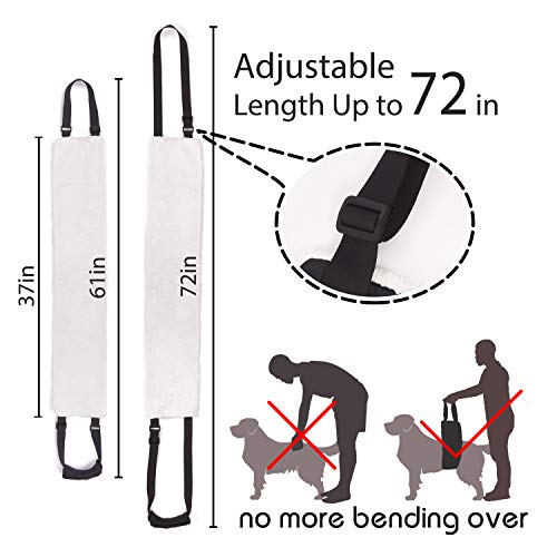 Petslucent Dog Carrier Sling for Back Legs, Pet Leg Lifter Hip Back Support Help Em Up Harness for Medium & Large Dogs Senior, Injured, Disabled and After ACL Surgery for Canine Aid - Thumbnail 5