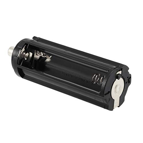 Aodesy 3x1.5V AAA Series Connection Plastic Cylinder Battery Storage Holder Case Adapter for Flashlight Torch,Pack of 10