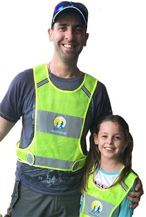 MoonRunner Reflective Running Vest Safety (Deluxe) (Large/XLarge)