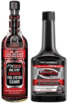 Throttle Muscle One Step Synthetic Fuel System Cleaner and Synthetic Oil Treatment/Converter Package