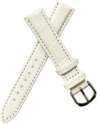 VODEUS Genuine Leather Crocodile Pattern Watch Band 22 mm 18mm Set of 1 Pcs #4