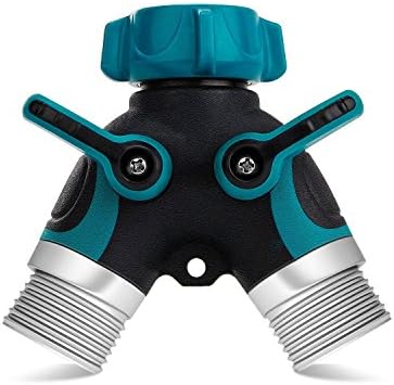 Spreey Garden Hose Splitter 2 Way , Watering Hose Connector Lead-Free and Metal Durable for Easy Garden Life