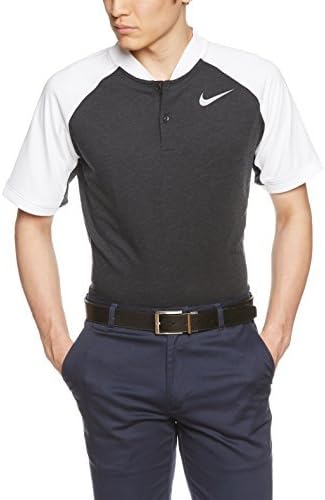 Amazon ナイキゴルフ ゴルフ シャツ 3080 メンズ ブラック ホワイト フラットシルバー 日本 L 日本サイズl相当 シャツ 通販