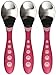Gerber Graduates Kiddy Cutlery Spoons, Pink/Light Pink, 3 Count