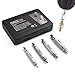 Tacklife Damaged Screw Extractor Set, 4pcs Stripped Screw Remover with Case, Made of High-Speed Steel 6542#, Hardness 63-65HRC, SEB04A