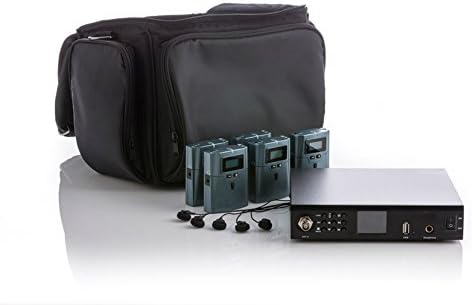 iZ Audio PRO Wireless 72MHz Multi-Channel Assistive Listening System with Large Area Coverage 1000' Range (Includes Transmitter, Receivers, Carry Case &amp; More)