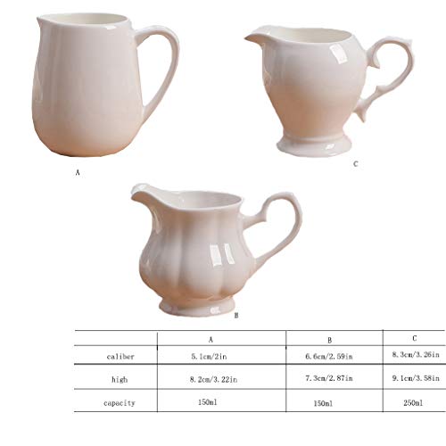 ZYLBDNB Zuckerdose milchkännchen Set Porzellan Gravy Sauciere Gravy Sauciere Saucer Ständer Traditionelle Porzellan… – Bild 3