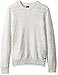 RVCA Men's Man UP Crew Neck Sweater, Snow Marle, L
