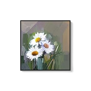 Framed Canvas Wall Art for Living Room, Bedroom Flowers Canvas Prints for Home Decoration Ready to Hang - 24x36 inches - 16x16 inches