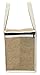 Earthwise Insulated Lunch Bag Tote Eco Friendly Jute Lunch Bag w/Zippered Top Closure (Set of 2)