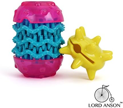Lord Anson™ Snack Puzzle Ball and Dental Toy - Interactive Dog Puzzle Variety Pack- Treat Dispensing Dog Toy Assortment For Small And Medium Breeds - Best Dog Toy for Fetch and Treat Dispensing