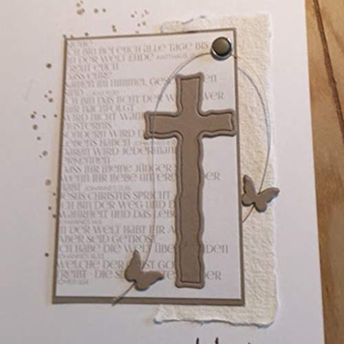 Hukai Cross Metal Cutting Dies Stencil Scrapbooking DIY Album Stamp Paper Card Emboss,Good Gift for Your Kids to Cultivate Their Hands-on Ability - Thumbnail 5