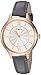 Timex Women's TW2R27700 Peyton Gray/Rose Gold-Tone Leather Strap Watch