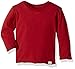 Burt's Bees Baby Baby Organic Long Sleeve Reverse Seam High V Tee Shirt, Cranberry, 6-9 Months