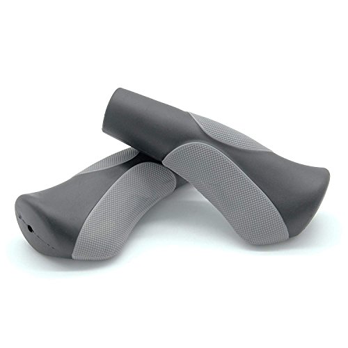 ARTHEALTH Antislip Ergonomic Design Handlebar Grips, (22mm) Handlebar Tape Soft Touch and Comfort Handlebar Grips for Cycling Bikes Mountain Bikes Road Bicycles Black&Grey - Thumbnail 5