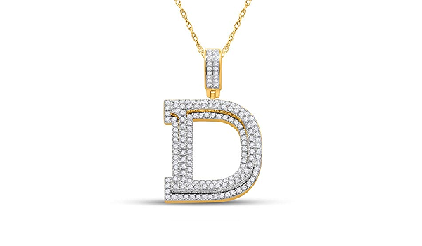 10kt Yellow Gold Mens Round Diamond 