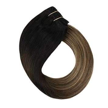 Amazon Com Youngsee 14inch Clip In Hair Extensions Balayage