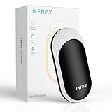 infray Hand Warmers, Rechargeable 5200mAh Power Bank Electric Hand Heater USB-C Portable Charger Pocket Reusable Hand Warmer, Safe Heat Therapy Pain Relief Winter Gift for Women Men