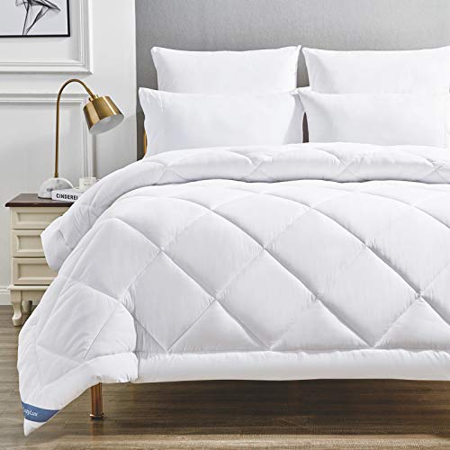 Cozylux Queen White Hypoallergenic Comforter Lightweight Down Alternative All Season Bed Comforter Quilted Duvet Insert With 300gsm Plush Microfiber Fill Corner Tabs And Machine Washable Pricepulse