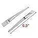 Makeup Clear Plastic Handle Facial Mud Mask Brush 2 Pcs by Rosallini