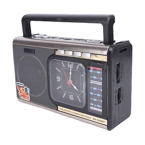 PUSOKEI Retro Portable Radio and Speaker Gold
