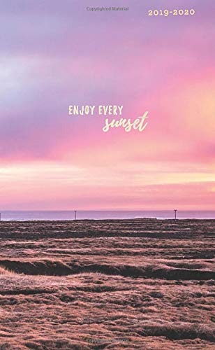 Enjoy Every Sunset 19 Monthly Pocket Planner Beautiful Pink Sky Inspirational Quotes Books Travelopi Busuttil Shaun Amazon Com Books