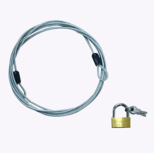 FLR Car Cover Cable Lock Mini Locks Easy & Secure for Automotive Car Motorcycle Cover -78 Inch in Length Bronze-Anti-Theft Mini Lock