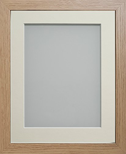 Frame Company Allington Range Beech Picture Photo Frame with Ivory Mount Mount, 16x12 for pic size 14x10' * Choice of Sizes* Fitted with Glass