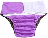 Wegreeco Adult Cloth Diapers One Size Fit All Ultra Absorbent - Reusable Diaper for Incontinence Adults Or Teen(Purple)