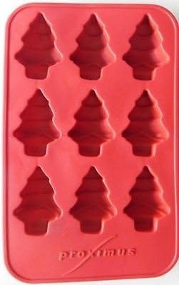 Christmas Tree Chocolate, Candy, Cookie, Soap, Ice Cube Tray Silicone Mold