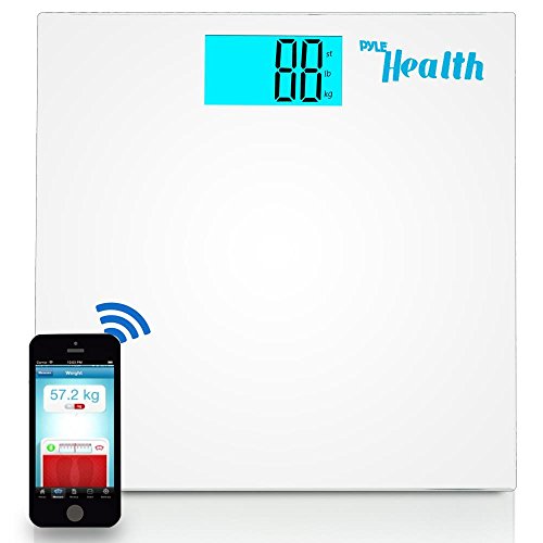 Sale!! Pyle Digital Scale Smart Bathroom Body weighing scale With Wireless Bluetooth Smartphone comp...