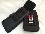 Vertical Heavy Duty Rugged Nylon Belt Clip Case Cover Holster Pouch for Samsung Galaxy S5 S6 S6 Edge Fits with Love Mei Waterproof Shockproof Aluminum Gorilla Glass Metal Case or Backup Extended Battery Charger Case on (Come with One Black Usb Cube) Accessory 4u Inc
