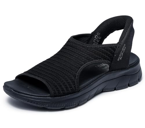 Femme Summits Sandal Sweetly Evolved Slip-in ENTRAINEUSE, Black Knit, 42 EU