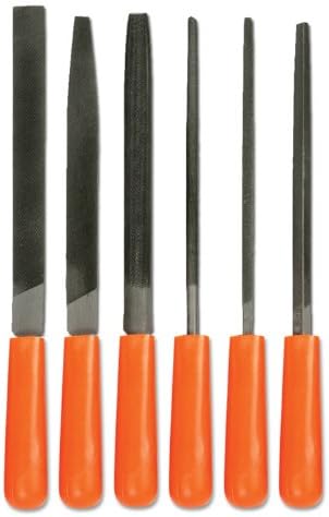 Mercer Abrasives BMHS06 4-Inch Hobby Files 6-Piece Set