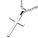 Sirius Jewelry Stainless Steel Cross Pendant Chain Necklace for Men Women, 22‘’ 24 26 inches